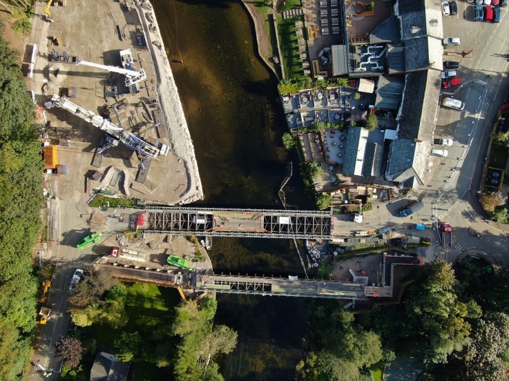 Bridge construction Sykes provides overpumping solution for Pooley Bridge reconstruction