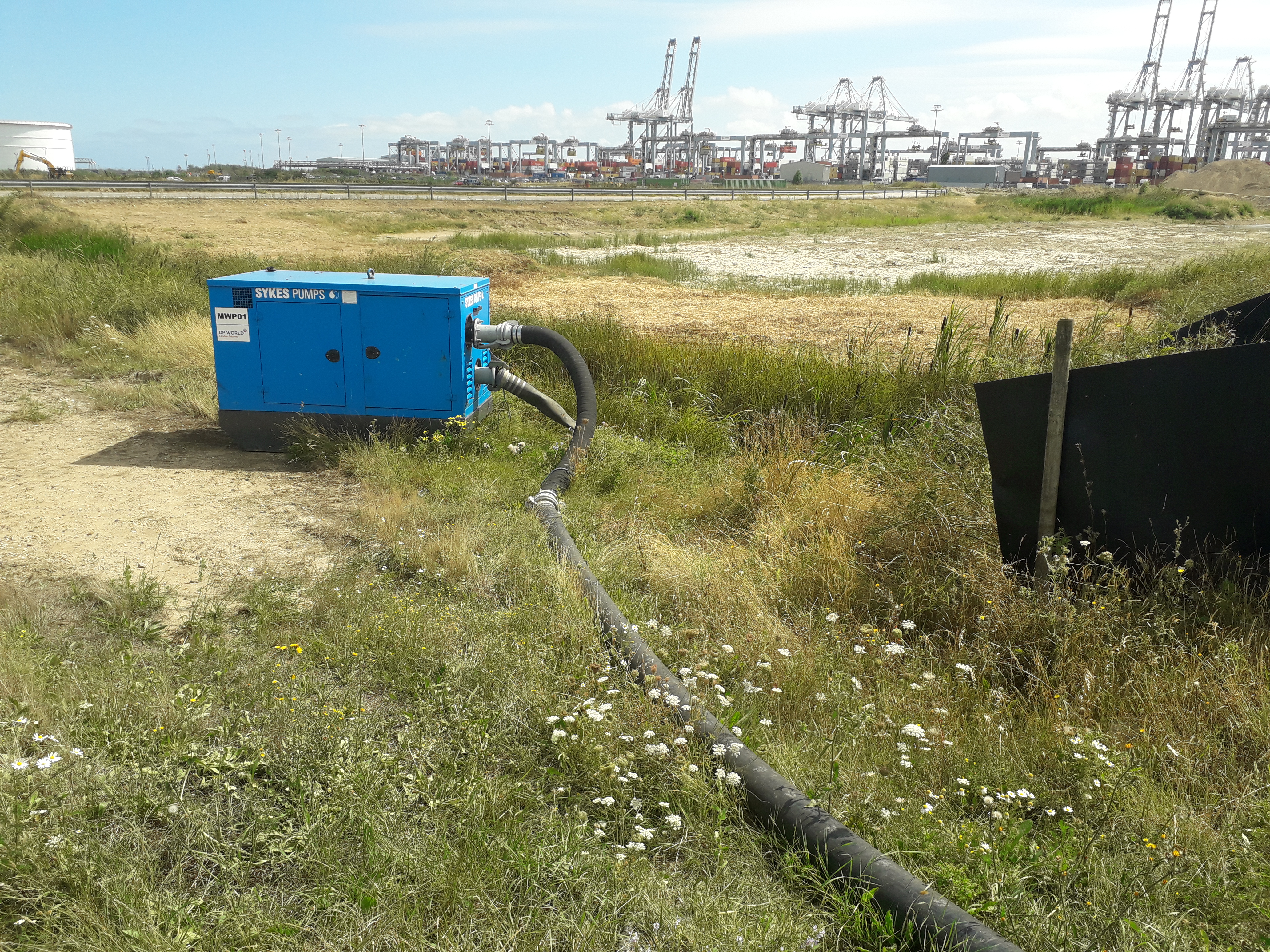 Heavy rain is not a problem for Sykes Pumps